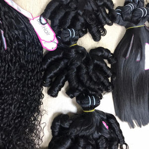 Peluca de pelo Remy de alta calidad de fabricantes peruanos vietnamitas trama de tejido de texturas a mano lista de precios al por mayor de doble dibujado - Product Image 1
