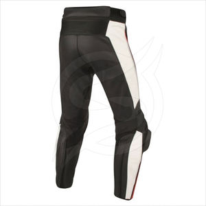 Pantalon d'équitation en cuir pour homme, coupe ajustée, classique, Durable, pour moto - Product Image 4