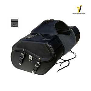 Rider Premium 36l Motorcycle Saddle Bags | Leather <b>Motorbike</b> Panniers - Product Image 6