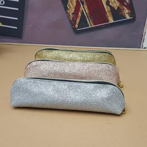 Sac à paillettes pour femmes, trousse à crayons Slim multifonctionnelle avec fermeture éclair pour stylos cosmétiques - Product Image 6