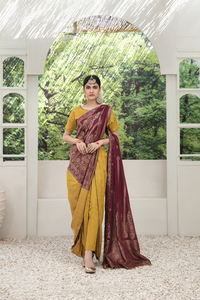 Diseñador de alta calidad señoras Shalwar Kameez elegantes trajes de césped de seda paquistaní para mujeres para ocasiones de fiesta - Product Image 3