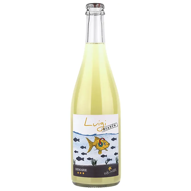 Natural Wine from Italy "Pet-Nat" Sparkling White Wine Demarie Luigi in 0,75 liters bottle