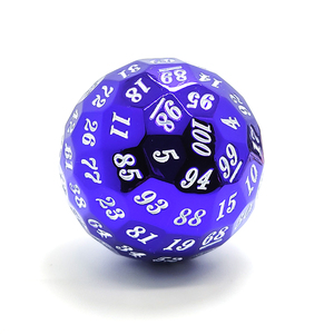 Custom D100 Single 50mm 100 Cara Poliédrica Metal Dados Galvanoplastia Color Esférico <span class=keywords><strong>Digital</strong></span> Poliedro Dados - Product Image 5