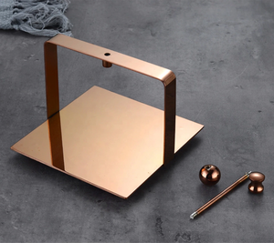 ชั้นวางผ้าขนหนูสแตนเลสแบบง่ายที่ใส่ทิชชู่ที่แขวนผ้าเช็ดปากโลหะ - Product Image 6