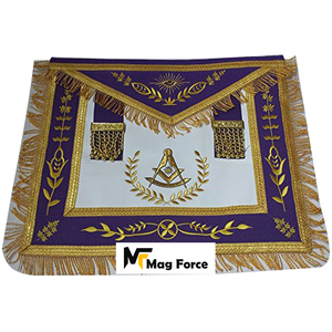 Wholesale Masonic <b>Aprons</b> Made With Cotton Master Mason <b>Aprons</b> Embroidered For Sale - Product Image 1