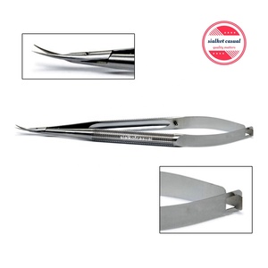 กรรไกรผ่าตัดสแตนเลสกรรไกรไมโครสปริง,4.5นิ้ว (11ซม.) CVD Tips เครื่องมือผ่าตัด - Product Image 3