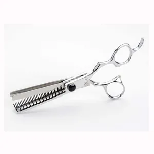 Multi Blade Thinning Scissors Mirror Finish Barber Scissors With Adjustable Screw Trimming Shears