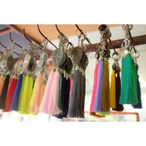 Porte-clés pompon en coton, nouvelle coque en forme de pompon, porte-clé fait à la main - Product Image 6