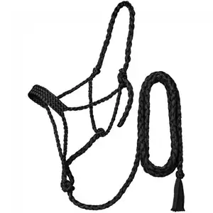 Mule Tape Halter Braided Horse lead rope and halter Cowboy Braided Rope Horse Halter horse