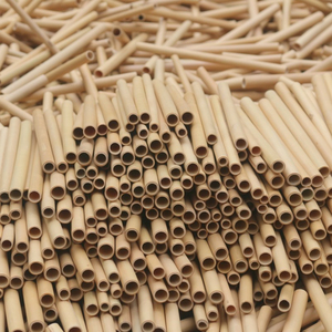 Pajitas de bambú con logotipo personalizado, precio barato, gran oferta - Product Image 1