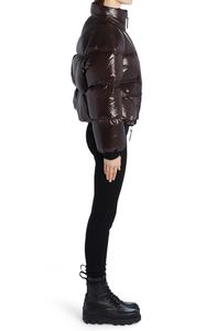 เสื้อโค้ทขนเป็ดของผู้หญิงเสื้อแจ็กเก็ตผู้หญิงบุนวมเย็นฤดูหนาวแจ็คเก็ตลำลองผ้าทอ100% โพลีเอสเตอร์แจ็คเก็ตบอมเบอร์พิมพ์ลายพัฟ - Product Image 4