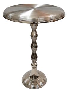 Aluminum Flower Accent <b>Table</b> Side Ottoman Brass Room Luxury <b>Table</b> Usage Office Home Room Restaurant Round Made in India <b>Square</b> - Product Image 5