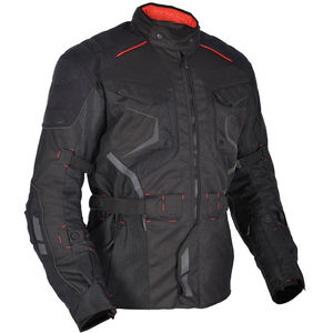 Chaqueta textil para motocicleta, cubierta de abrigo, estilo de cuello, con cinturones ajustables, diseño personalizado, protección prémium, EN 17092 - Product Image 4