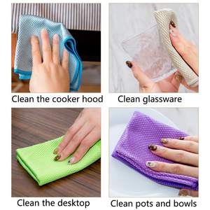 Bilancia riutilizzabile in microfibra panno facile da pulire stracci senza lanugine panni per la pulizia dei <span class=keywords><strong>Miracle</strong></span> senza striature nanoscala - Product Image 2