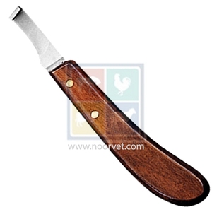 Fabrication professionnelle Instrument vétérinaire J2 couteau à sabot en acier avec manche en bois outils de maréchal-ferrant pour bétail vache cheval - Product Image 1
