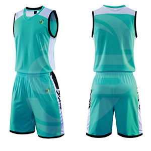 Uniformes de Baloncesto Personalizados con Impresión por Transferencia de Calor, Transpirables, de Malla, para Hombre, Tallas Europeas Grandes - Product Image 1