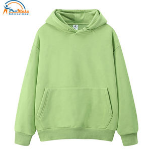 เสื้อกันหนาวมีฮู้ดสำหรับผู้ชาย,เสื้อกันหนาวมีฮู้ดทรงสตรีทสีพื้นผ้าฝ้าย100% - Product Image 4