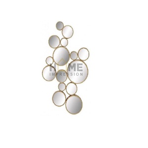 Décoration design artisanat moderne décoratif grand centre de table élégant décoration murale en métal miroir antique miroir décoratif en métal - Product Image 6