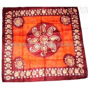 Écharpes carrées en soie de qualité supérieure, imprimé batik, sophistiquées, pour femmes, best-seller de la mode féminine - Product Image 5