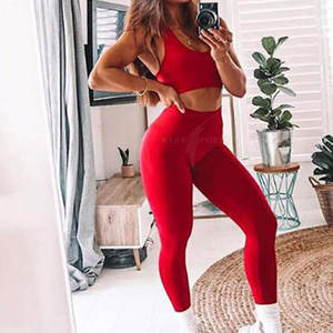 Conjunto de Yoga para Mujer, Hecho a Medida, Ecológico, Impermeable, Transpirable, Color Sólido 2022 - Product Image 6