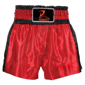 กางเกงมวยไทย MMA คุณภาพสูงสำหรับผู้ชาย ผลิตจากผ้าสแปนเด็กซ์/โพลีเอสเตอร์ ระบายอากาศได้ดี รับผลิตตามสีและโลโก้ที่ต้องการ - Product Image 4