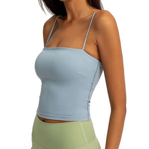 Camisola de tirantes sexy para mujer, lencería íntima, top corto con tirantes, camisola de gimnasio con tirantes extraíbles - Product Image 1