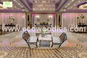 Bộ Sân Vườn Bằng Gỗ Rèn Truyền Thống, Bộ Sofa Phòng Khách, Bàn Cà Phê, Sân Cỏ Khách Sạn - Product Image 3