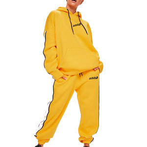 Chándales de estilo rugoso para mujer, ropa bordada con Logo personalizado de lana pura, a la venta - Product Image 4