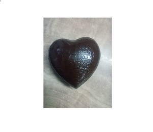 BRASS BROWN TEXTURE ENGRAVED HEART SHAPED URN FUNERAL SUPPLIES - Product Image 1