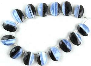 Top qualité 18 pièces naturel plus audacieux opale à facettes forme ovale pierres précieuses Briolette perles pour la fabrication de bijoux collier Bracelet - Product Image 2