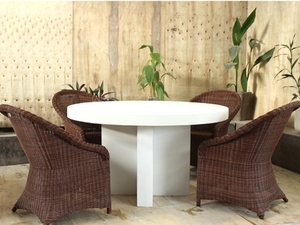 Nhà Cung Cấp Việt Nam Bàn Cà Phê Đen Sang Trọng Bàn Tròn Đồ Nội Thất Bàn Cuối Giường Cà Phê <span class=keywords><strong>Nomad</strong></span> Console Trắng - Product Image 3