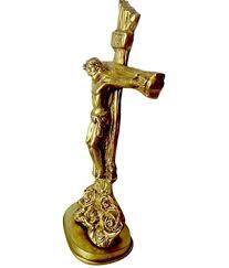 Statue de jésus Christ sur la croix en laiton, décoration pour la maison, 2020, cadeau en métal, dernier prix - Product Image 4