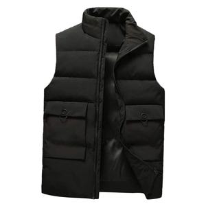 OEM Custom Men's Winter Warm Outdoor Hooded Puffy Camo Kids Unisex <b>Puffer</b> <b>Vest</b> Thick Lined Sleeveless <b>Jacket</b> Hip Hop Breathable - Product Image 3