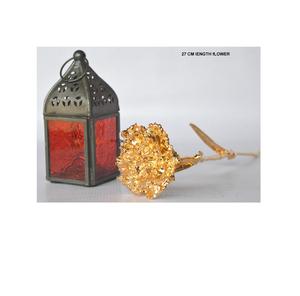 24 K ทองชุบเผาศพดอกไม้ธรรมชาติกุหลาบที่ดีที่สุดของขวัญแต่งงานปาร์ตี้แวร์ครบรอบ - Product Image 6