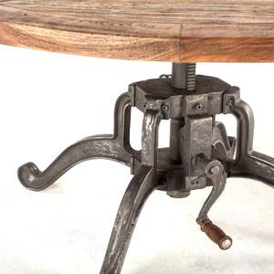 Mesas de manivela de estilo Industrial, base para mesa de centro de altura ajustable - Product Image 2