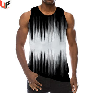 Camiseta sin mangas de entrenamiento para hombre, camiseta interior blanca transpirable de Color sólido hecha de polycotton Spandex, opción de impresión DHL personalizada - Product Image 6