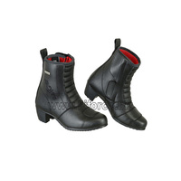 Botas de motocicleta de microfibra, botines cortos de Moto de carreras, impermeables, para montar en la calle, Motocross, Chopper