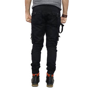 Pantalon de survêtement cargo décontracté à la mode taille haute pour hommes Pantalon de survêtement respirant en mélange de coton et d'élasthanne avec logo personnalisé - Product Image 2