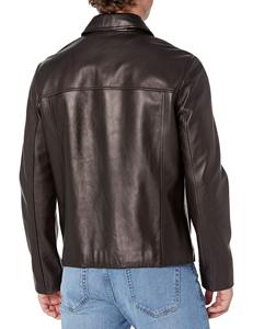 Chaqueta Cortavientos de Cuero Vacuno para Hombre, Impermeable, Resistente al Viento, Transpirable, con Cremallera, Personalizable, para Invierno y Actividades al Aire Libre - Product Image 3