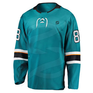 Maillot de hockey sur glace avec col en dentelle, sur mesure, prix d'usine - Product Image 3