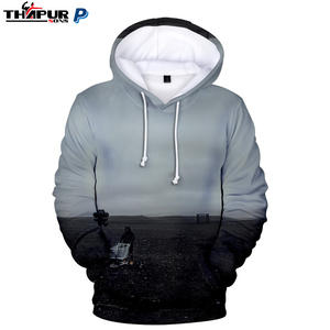 Venta al por mayor de sudaderas deportivas para hombre, sudaderas con capucha de invierno de algodón 100%, patrón de cremallera personalizado, función anticontracción Digital - Product Image 5