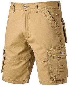 Shorts pour hommes, culotte décontractée, poches de fermeture éclair, en molleton - Product Image 5