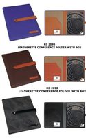 Classeur en similicuir gris avec dossier à rabat sac de portefeuille sac de conférence dossier exécutif sac de documents en cuir