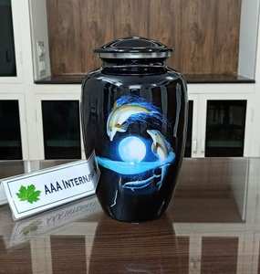 Urna de Metal funeraria para adultos, urna de cremación humana antigua de latón, de fabricante fiable - Product Image 5