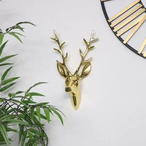 2026 Hot Selling Contemporary Wall Mounted <b>Stag</b> <b>Head</b> Iron Wall Decoration for Weddings Handicraft Still Life Design - Product Image 2