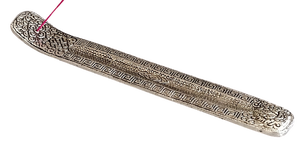 Support de bâtons d'encens en forme de hibou en métal blanc et attrape-cendres support d'agarbatti support d'encens aromathérapie - Product Image 2