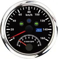 Compteur de vitesse électrique GPS, tachymètre, multifonctionnel, indicateur lumineux, pour moto et voiture, 12 v 85mm