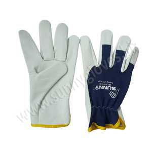 Guantes de trabajo de cuero Partido de vaca, 2019, Venta barata - Product Image 4