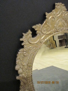 Oval Tin Metal Clad <b>Mirror</b> for Metal Decoration Home Decoration and for Homes Decor Purpose Handicrafts New Design <b>Mirror</b> - Product Image 2
