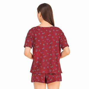 Ensemble d'été pour femmes, T-Shirts respirants à col rond, décontractés, vêtements de maison - Product Image 2